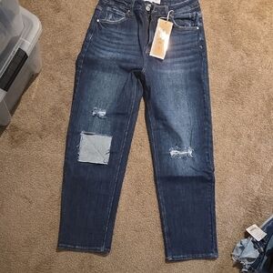 Stylish Blue Distressed Women Jeans